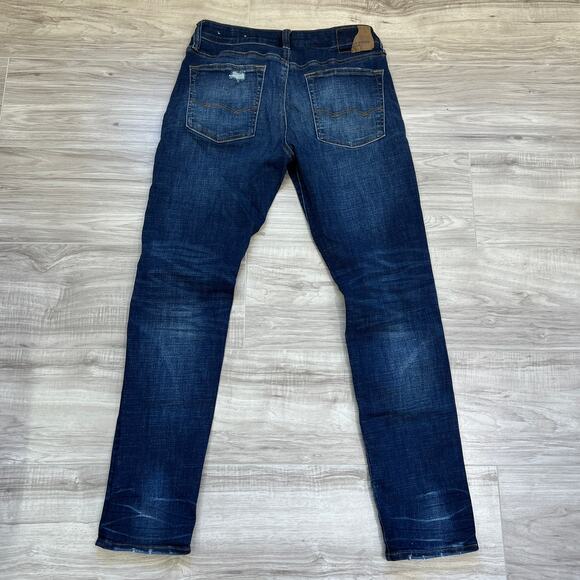 American Eagle Outfitters Next Level Flex Slim Distressed Denim Jeans W31 L30 - Picture 2 of 10